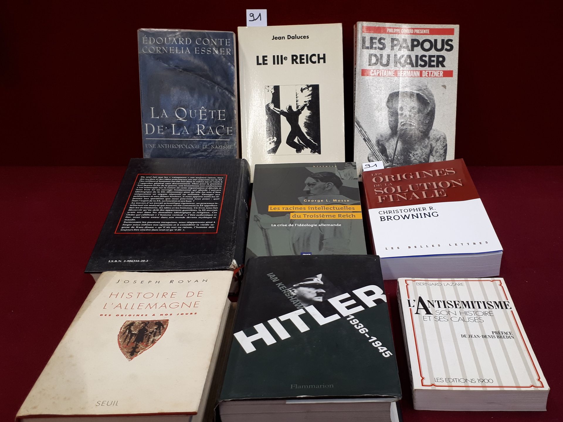 Nazisme Lot von 9 Büchern über Hitler und den Nationalsozialismus, darunter: Die&hellip;