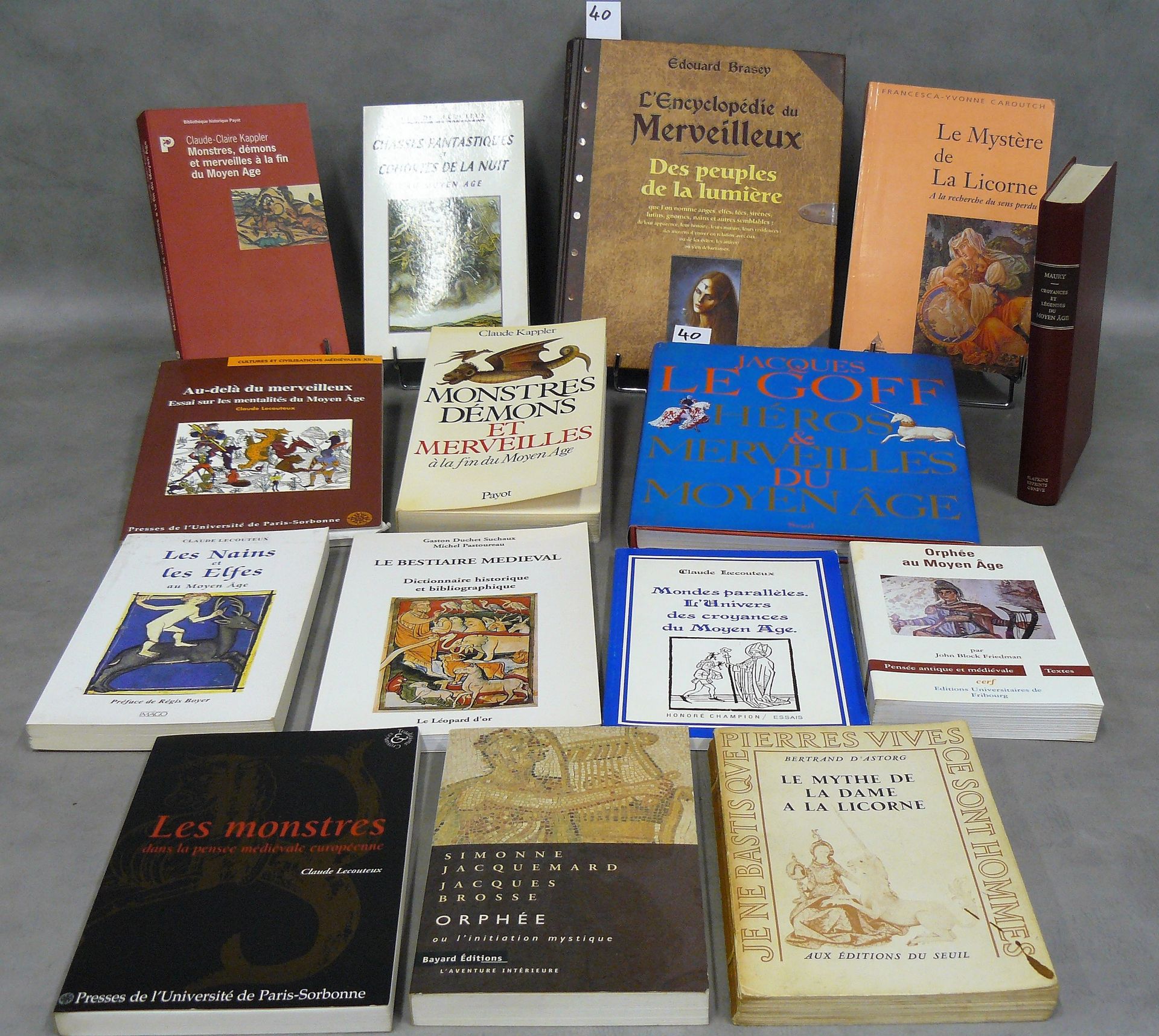 Moyen Age lot of 15 works on the theme of the fantastic in the Middle Ages inclu&hellip;