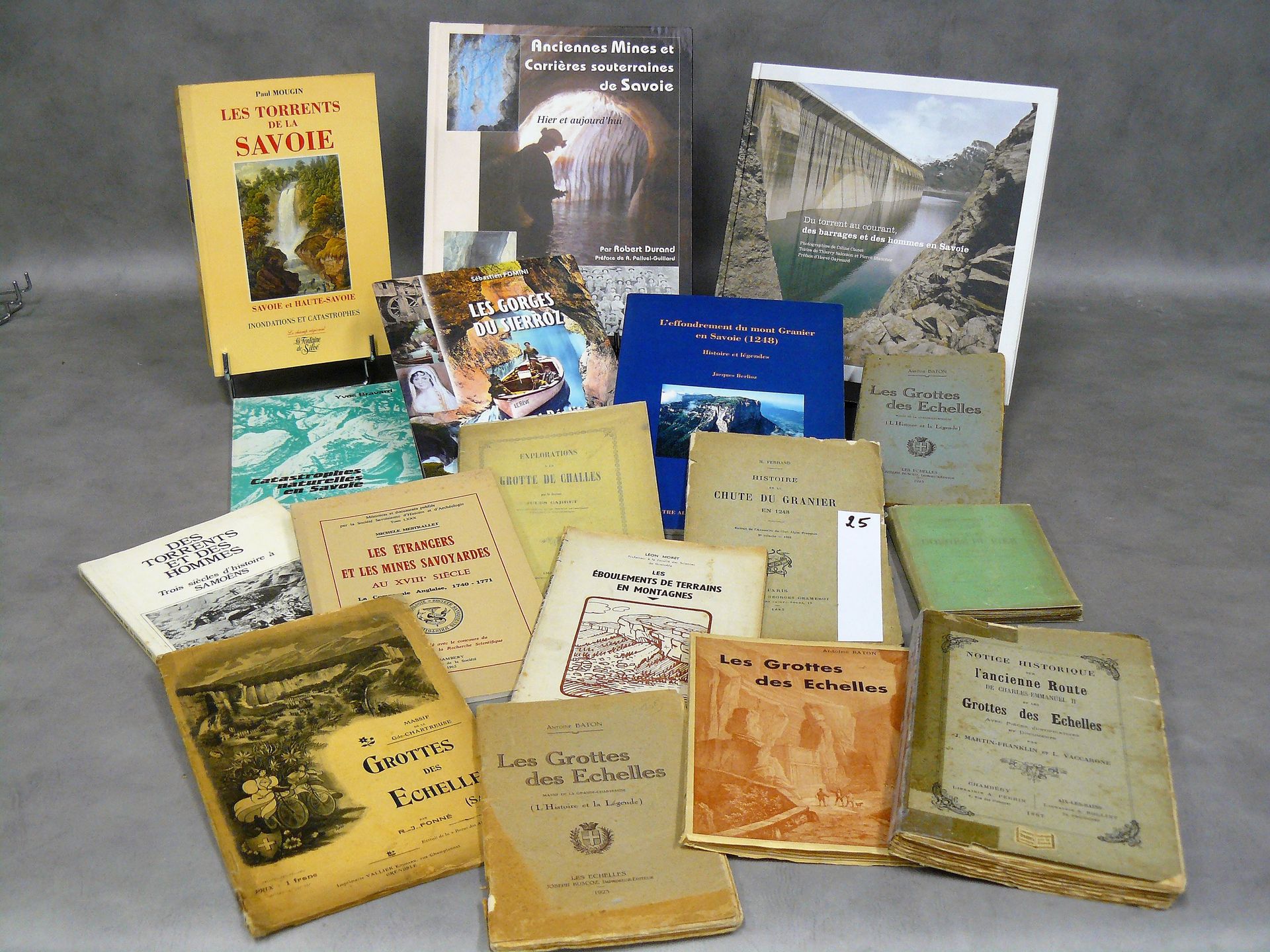 SAVOIE batch of 17 works on the torrents, the mines and the caves of Savoy inclu&hellip;