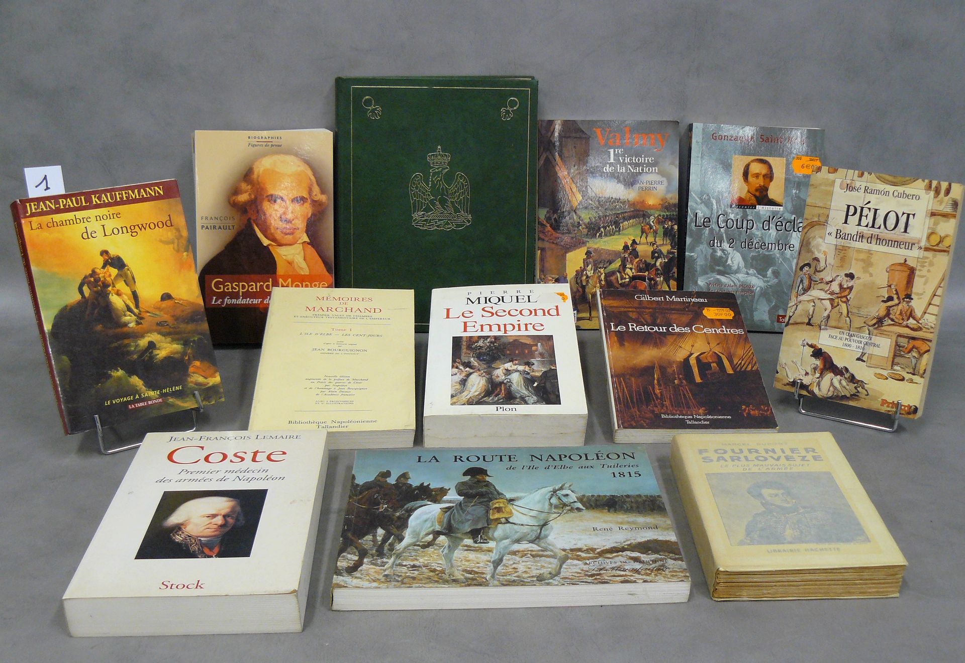 NAPOLEON 一批12本关于拿破仑和第二帝国的书籍，包括： :Gaspard Monge