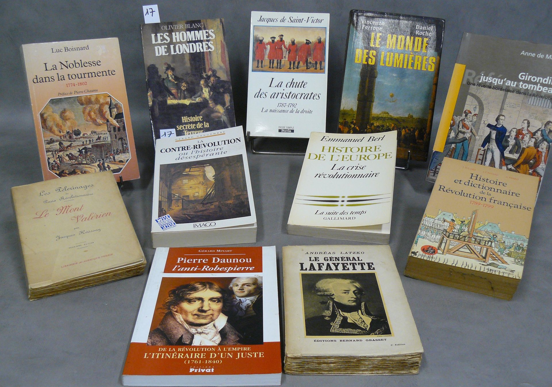 REVOLUTION FRANÇAISE lot de 11 ouvrages sur la Révolution dont : le mont Valérie&hellip;