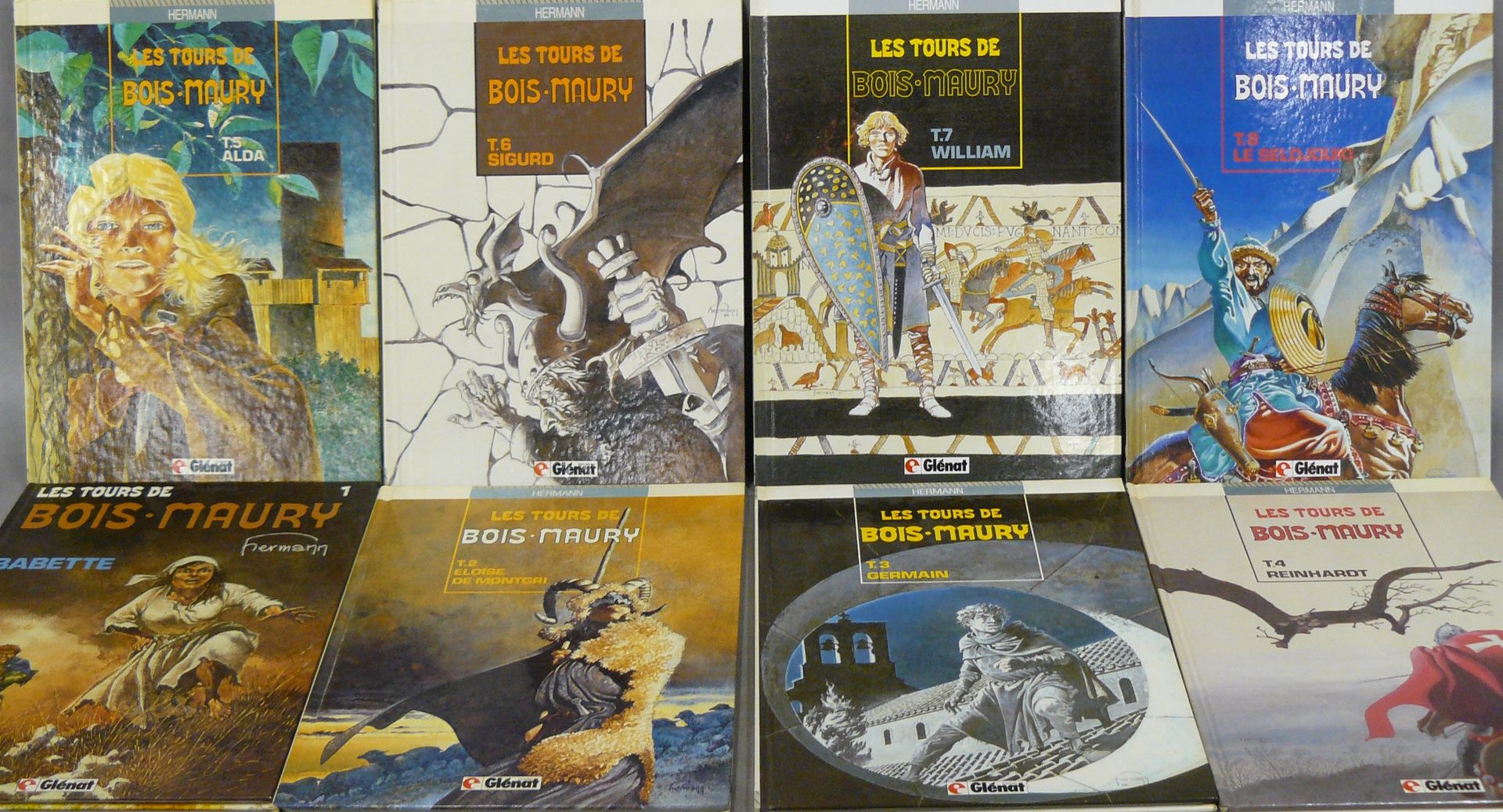 HERMANN 赫尔曼：Les tours des Bois Maury，第1至8卷--1984至1992年