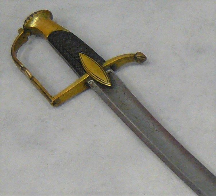 Null un sabre d'Officier de Cavalerie Légère, type Consulat (1800); monture lait&hellip;