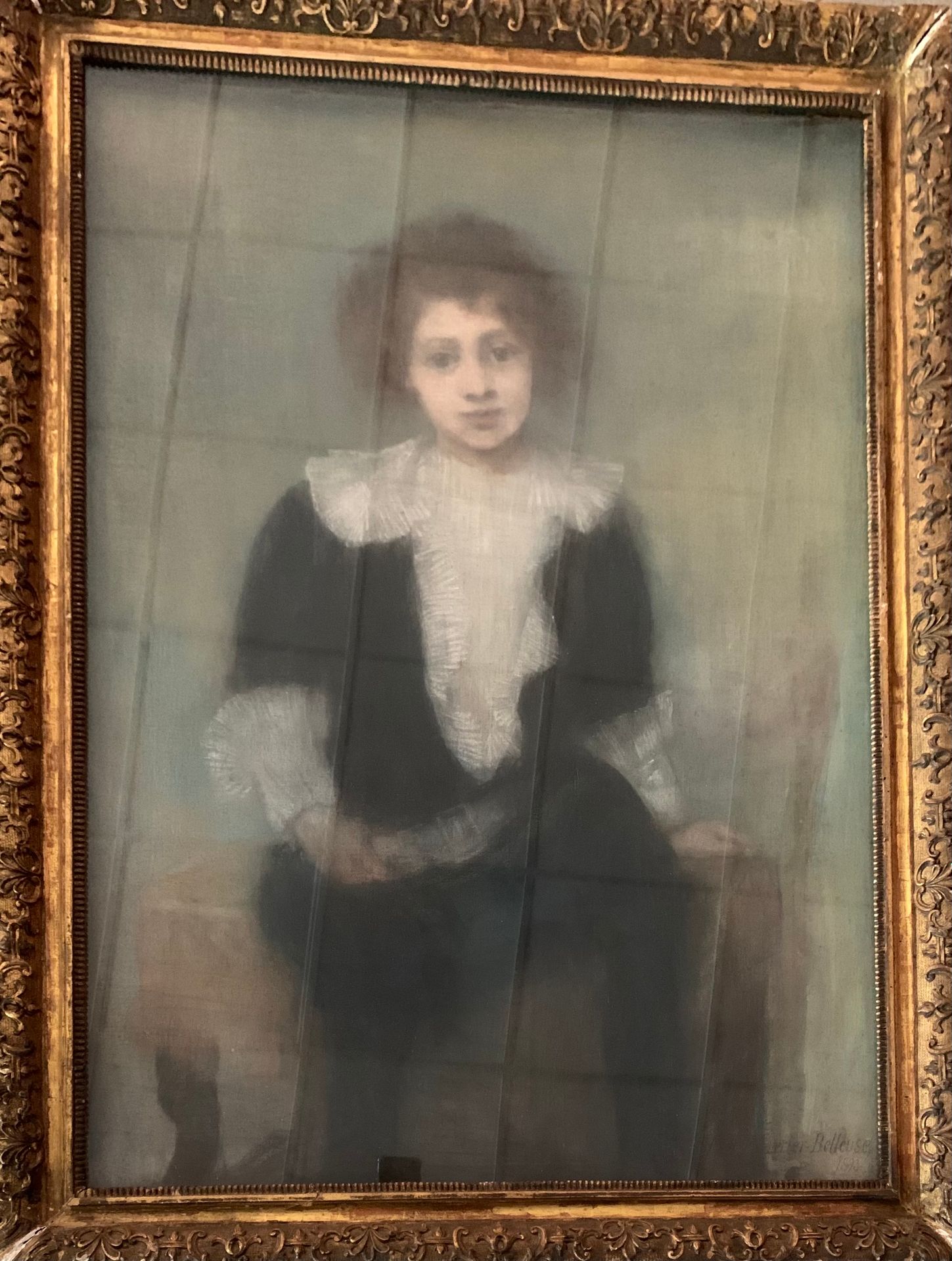 Null 皮埃尔-卡里尔-贝卢斯 (1851-1932)

"一个年轻女孩的肖像"。

纸上粉彩，裱在画布上，右下方有签名和日期1893年

100 x 70厘&hellip;