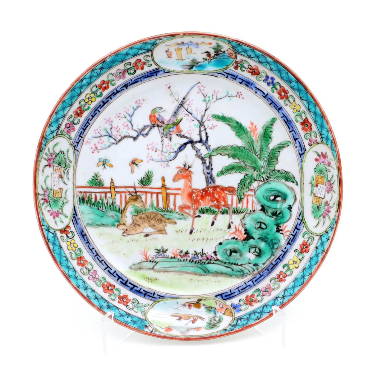 A plate A PLATE Chinese porcelain, Qing Dynasty, 19th Century, profuse polychrom&hellip;