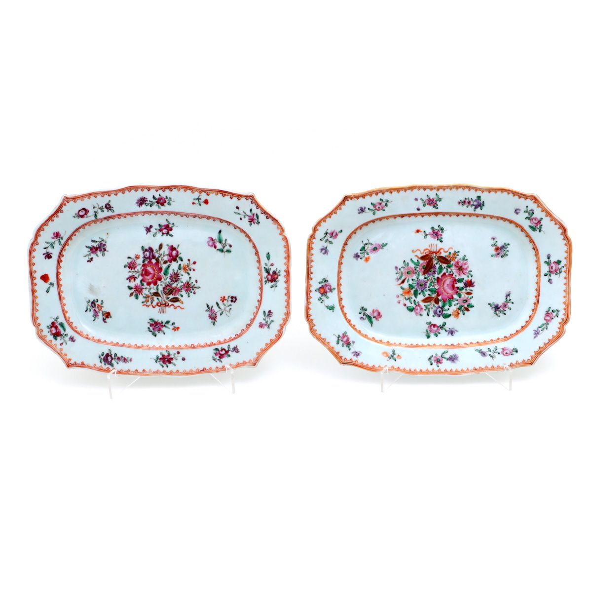A PAIR OF PLATTERS A PAIR OF PLATTERS Chinese export porcelain, Qianlong period &hellip;