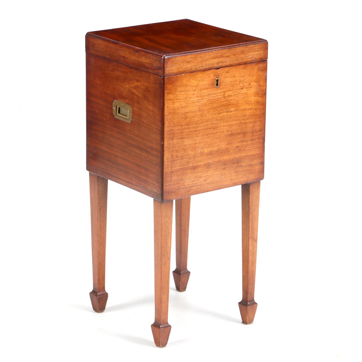 A NAVY WINE BOX A NAVY WINE BOX Cuban mahogany, brass side handles. England, 19t&hellip;