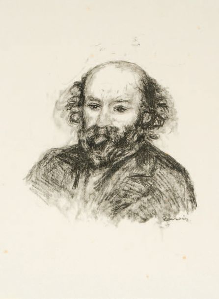 Auguste RENOIR (1841-1919) NON PRESENTE 
*Portrait de Cézanne
Lithographie sur J&hellip;