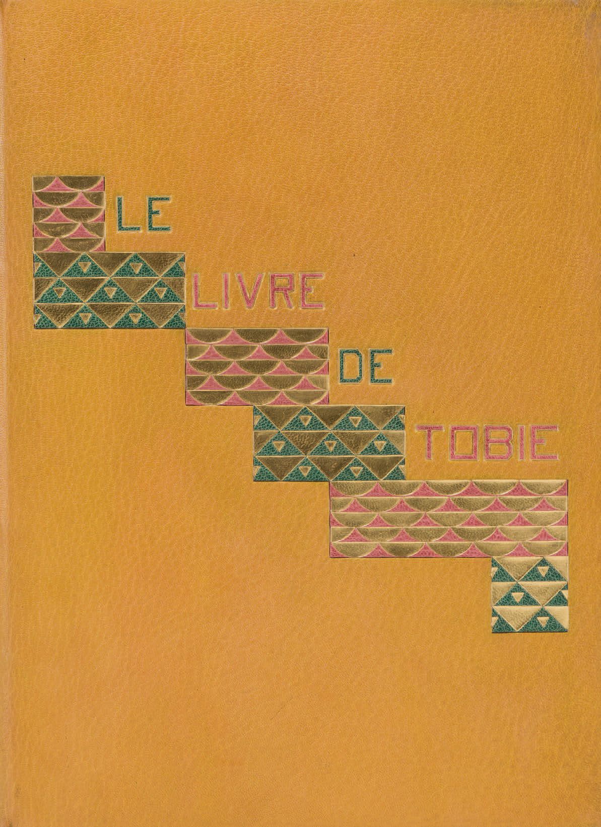 Le LIVRE DE TOBIE. 勒梅斯特尔-德-萨西根据武加大书翻译。
Paris, s.N., 1929.小对开本，芥末色摩洛可布，第一版装饰有长方形的&hellip;
