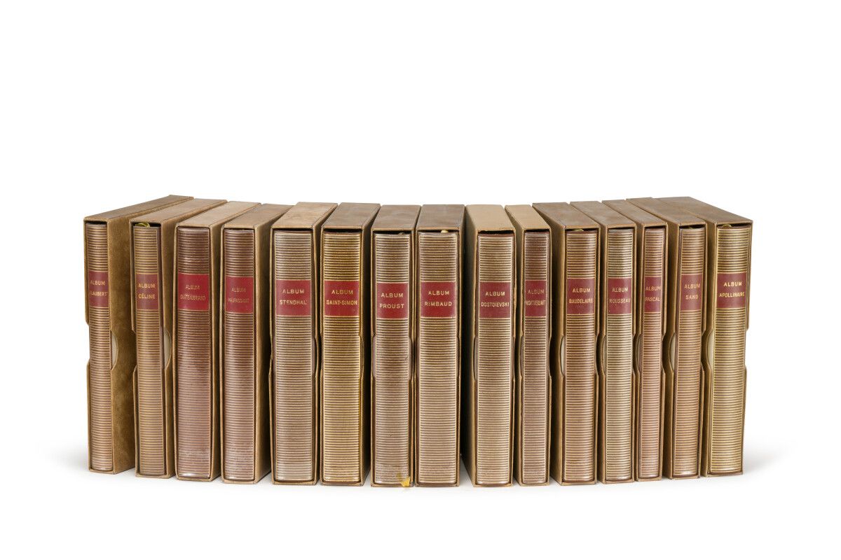 Null ALBUMS DE LA PLÉIADE. Paris, NRF, 1962-2005. 15 volumes in-12, bound in the&hellip;
