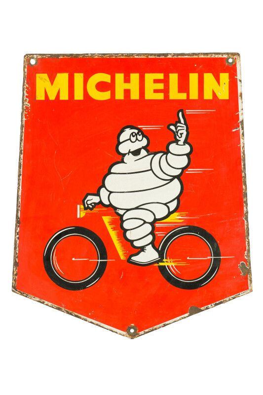 Null MICHELIN (Pneu vélo).

Sans mention d'émaillerie, vers 1960.

Plaque émaill&hellip;