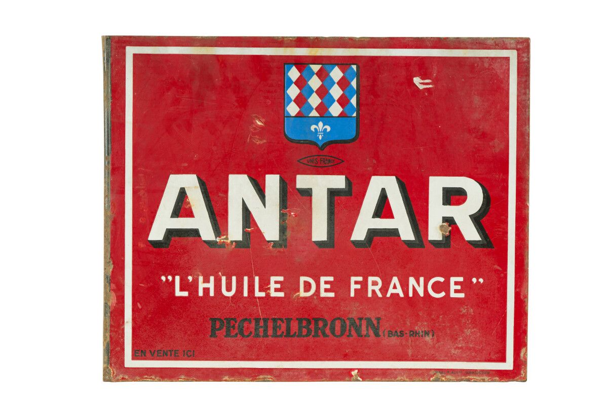 Null ANTAR L'huile de France (Automobile).

Émaillerie Alsacienne Strasbourg, ve&hellip;