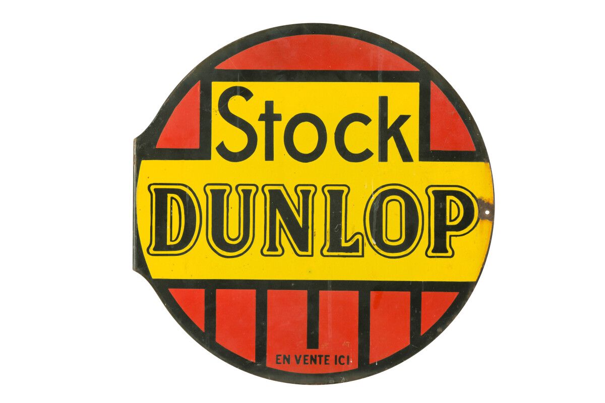 Null DUNLOP Stock (Pneu).

Sans mention d'émaillerie, vers 1935.

Plaque émaillé&hellip;