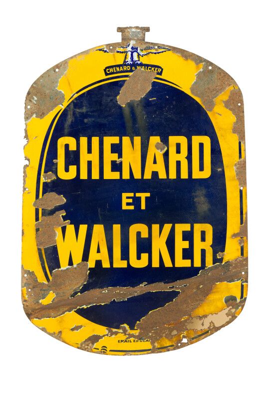 Null CHENARD ET WALCKER (Automobiles).

Émaillerie Edmond Jean, Paris vers 1925.&hellip;