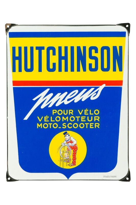 Null HUTCHINSON Pneus.

D'après Mich (Jean Marie Michel LIEBEAUX), 1920.

Émaill&hellip;