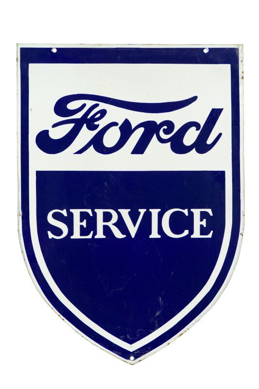 Null FORD Service (Automobiles).

Sans mention d'émaillerie, vers 1950.

Plaque &hellip;