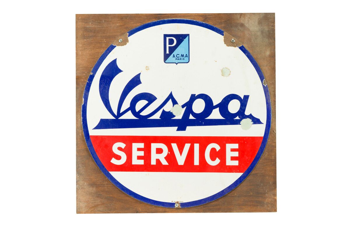 Null VESPA Service (Scooter).

Émaillerie Alsacienne Strasbourg, fin des années &hellip;