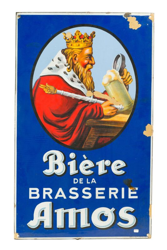 Null AMOS Bière de la brasserie.

Émaillerie Alsacienne Strasbourg, vers 1950.

&hellip;
