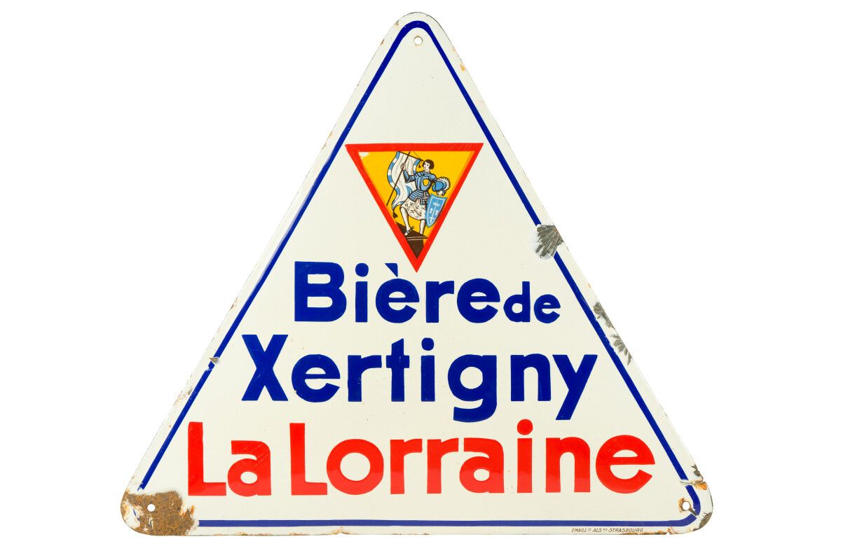 Null LA LORRAINE Bière de Xertigny.

Émaillerie Alsacienne Strasbourg vers 1935.&hellip;