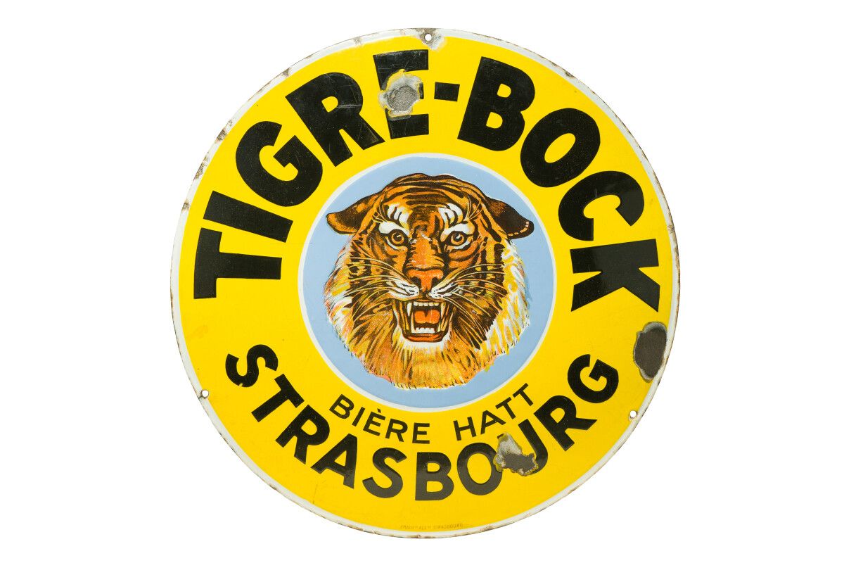 Null TIGRE-BOCK Bière Hatt Strasbourgs.

Émaillerie Alsacienne Strasbourg, vers &hellip;