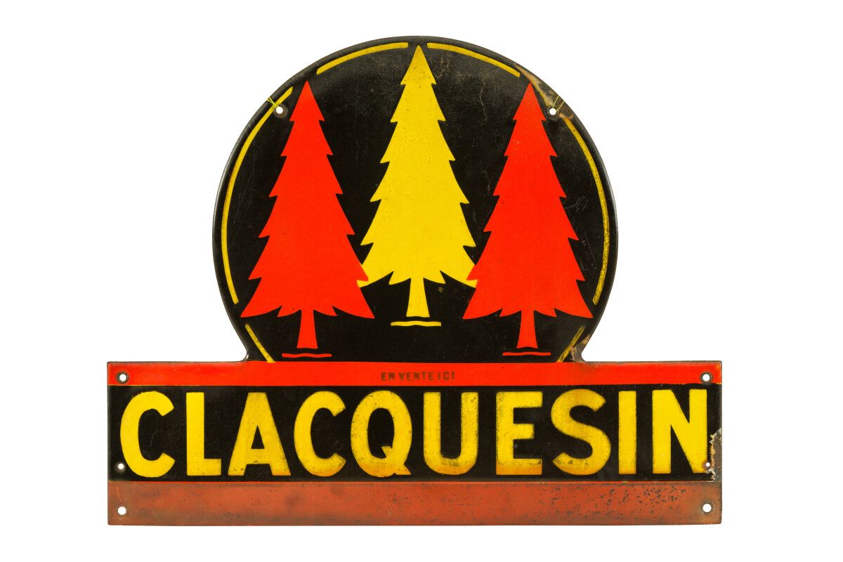 Null CLACQUESIN (Apéritif).

Sans mention d'émaillerie, vers 1950.

Plaque émail&hellip;