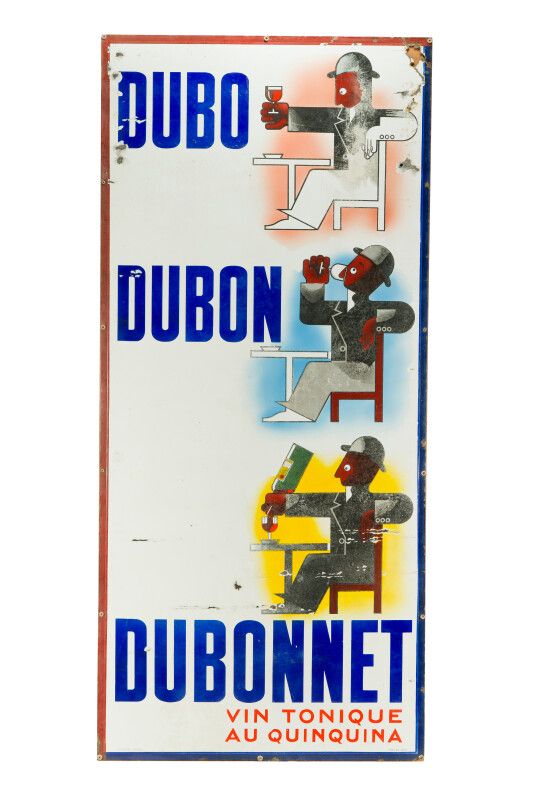 Null DUBO DUBON DUBONNET.

Signée d'après A.M. CASSANDRE, 1932.

Émaillerie Edmo&hellip;