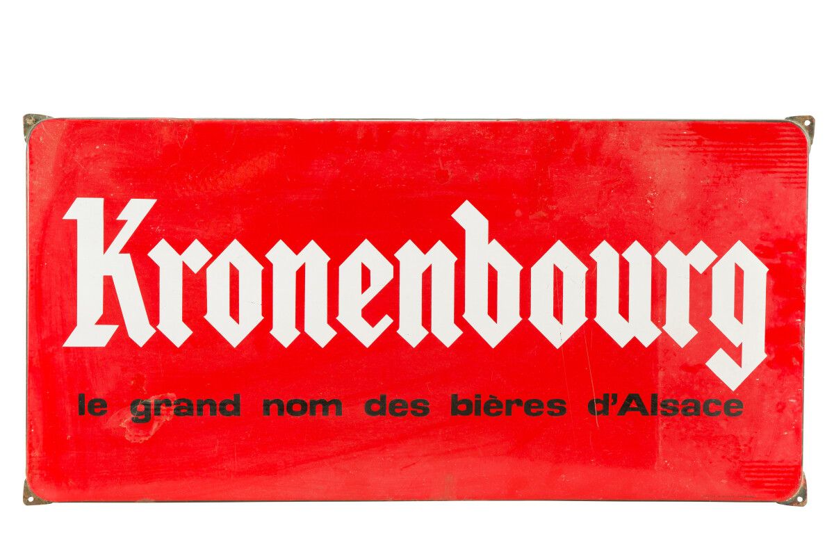 Null KRONENBOURG, Le grand nom des bières d'Alsace.

Émaillerie Alsacienne Stras&hellip;