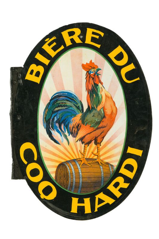 Null COQ HARDI BIÈRE DU.

L'Émaillo-gravure, Paris, vers 1925.

Plaque émaillée &hellip;