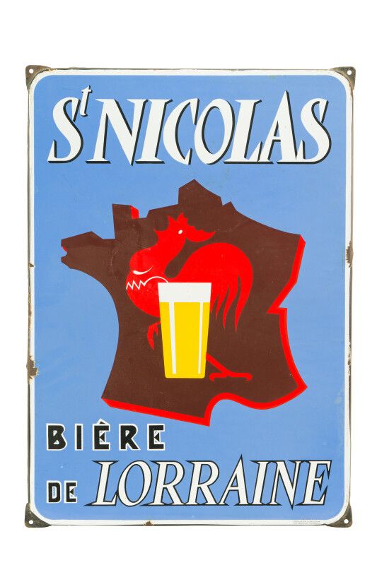 Null St. NICOLAS Bière de Lorraine.

Émaillerie Alsacienne Strasbourg, vers 1955&hellip;