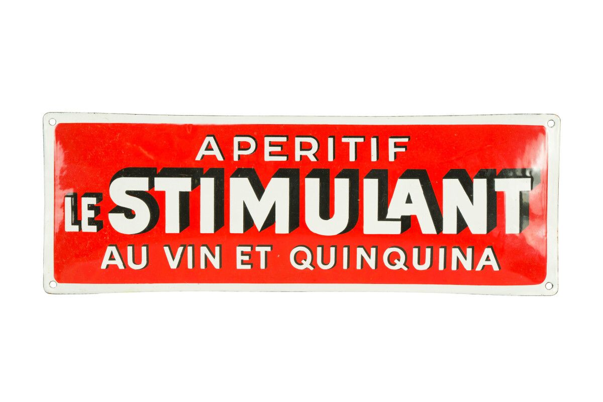Null LE STIMULANT Apéritif au vin et quinquina.

Sans mention d'émaillerie, vers&hellip;