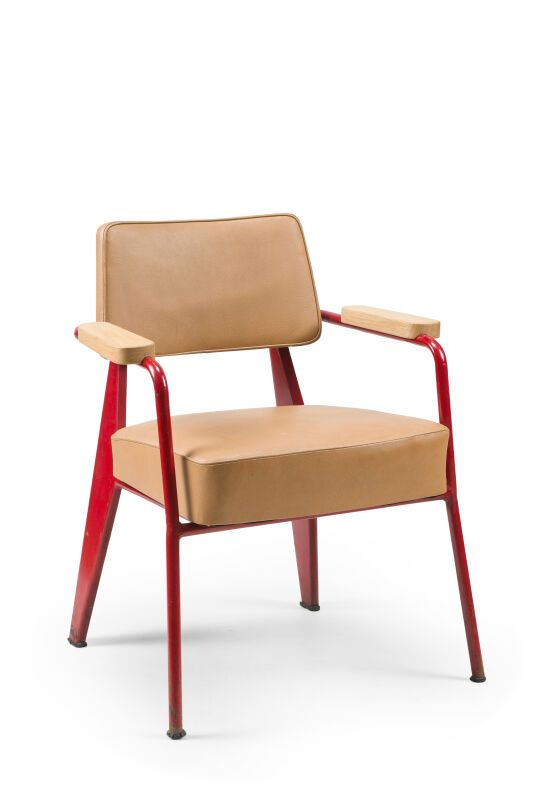Null Jean PROUVE (1901 - 1984) 
Armchair model 352 called "Direction" in the art&hellip;