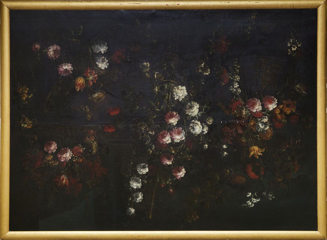 Null Attribué à Margherita CAFFI (1650-1710)
Bouquets et couronnes de fleurs dan&hellip;