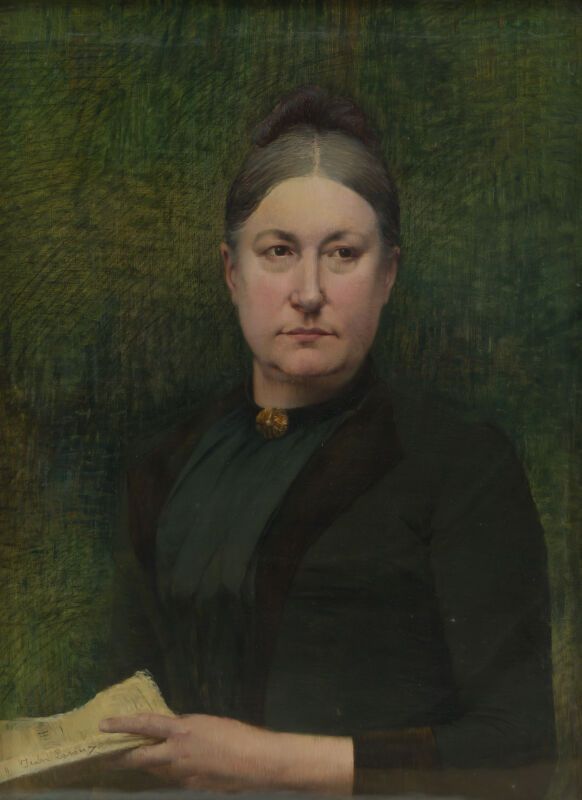 Null Jean LARONZE
(Génelard 1852 - Neuilly-sur-Seine 1937) 
Portrait d'Eugénie M&hellip;