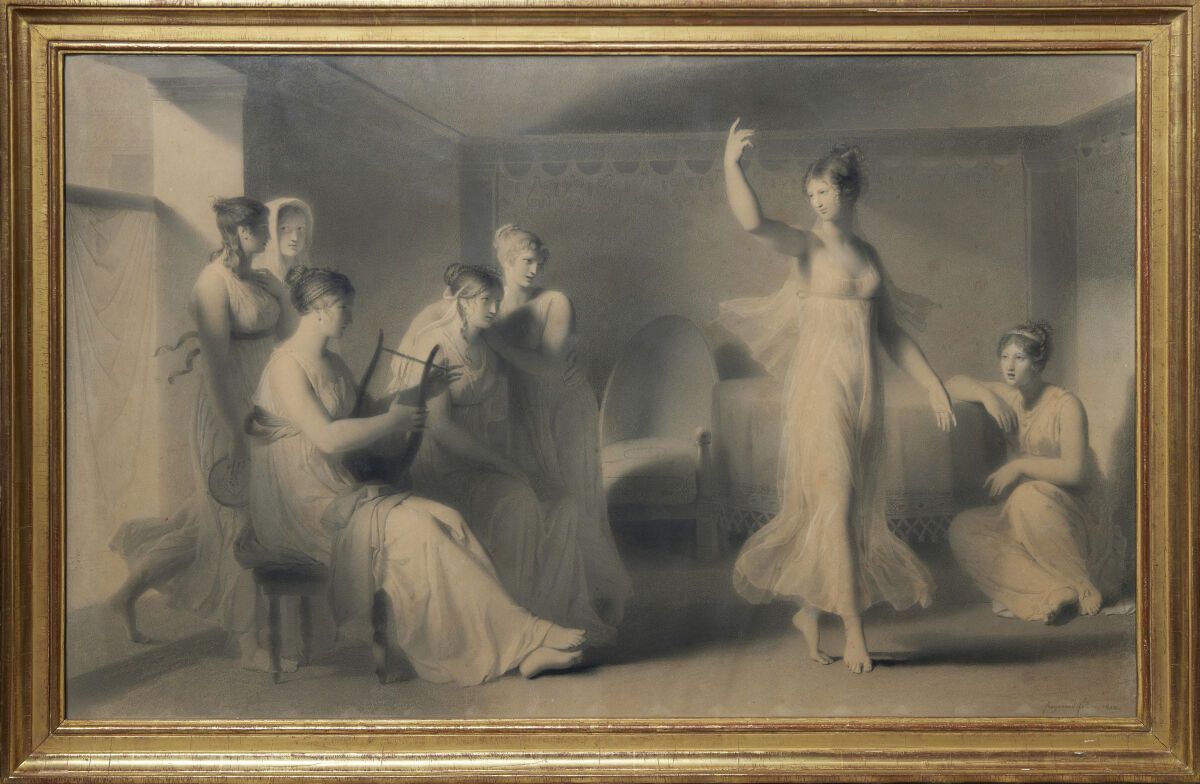 Null Alexandre Evariste FRAGONARD (1780-1850)
La leçon de danse
Crayon noir esto&hellip;
