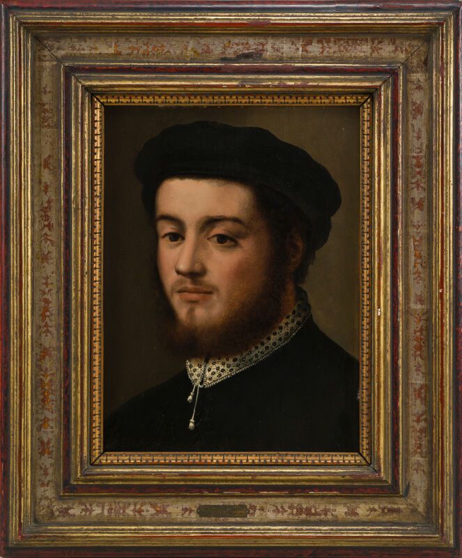 Null Ecole FLORENTINE vers 1560
Portrait d'homme
Panneau renforcé
44,5 x 32,5 cm