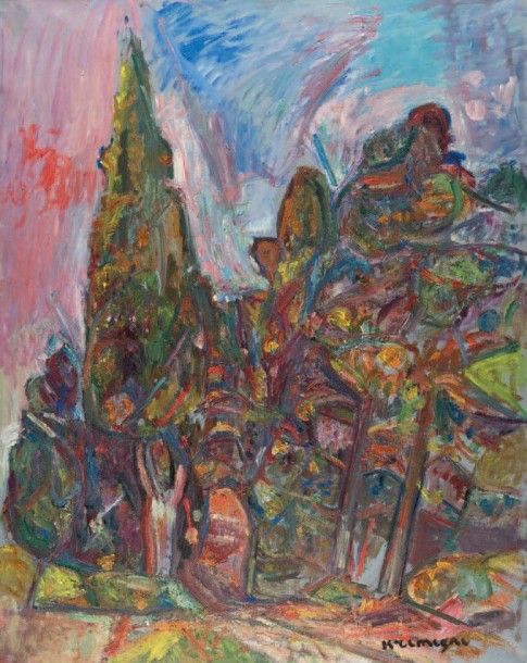 Pinchus KREMEGNE (1890-1981) Vue d'arbres
Huile sur toile, signée en bas à droit&hellip;