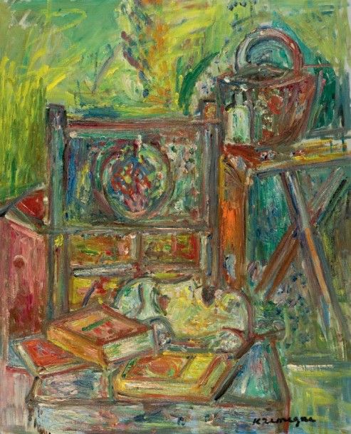 Pinchus KREMEGNE (1890-1981) Intérieur à la chaise et au livre
Huile sur toile, &hellip;