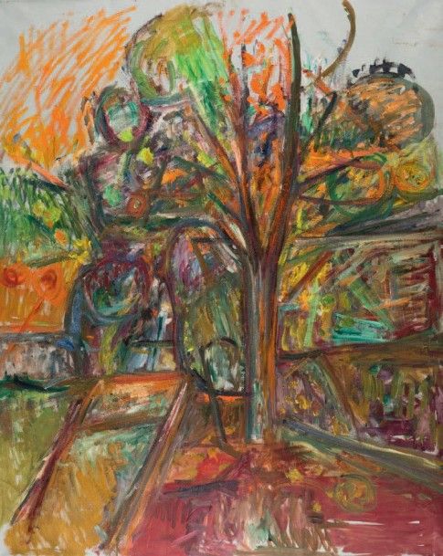 Pinchus KREMEGNE (1890-1981) L'arbre orange
Huile sur toile, non signée.
81,5 x &hellip;
