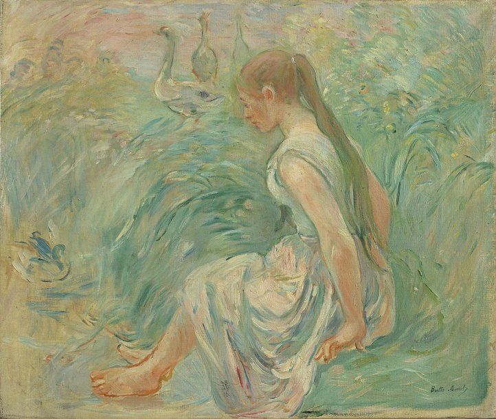 MORISOT Berthe (1841-1895) « Paysanne avec des oies au bord de l’eau », 1893
Hui&hellip;