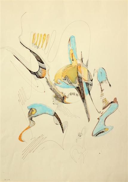 Null Mahjoubi AHERDAN (1924)
Sans titre, 1984
Technique mixte sur papier, signé &hellip;