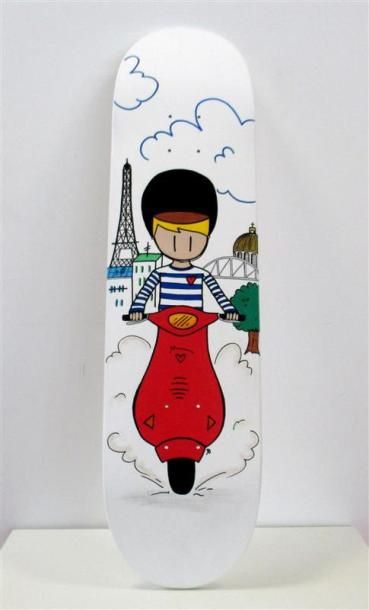 Null Jo LITTLE
Liberté, 2018
Acrylique, marqueur, crayon sur planche skate
78x20&hellip;