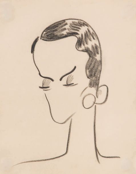 Sacha guitry (1885-1957) Portrait de Jacqueline Delubac
Fusain sur papier, non s&hellip;