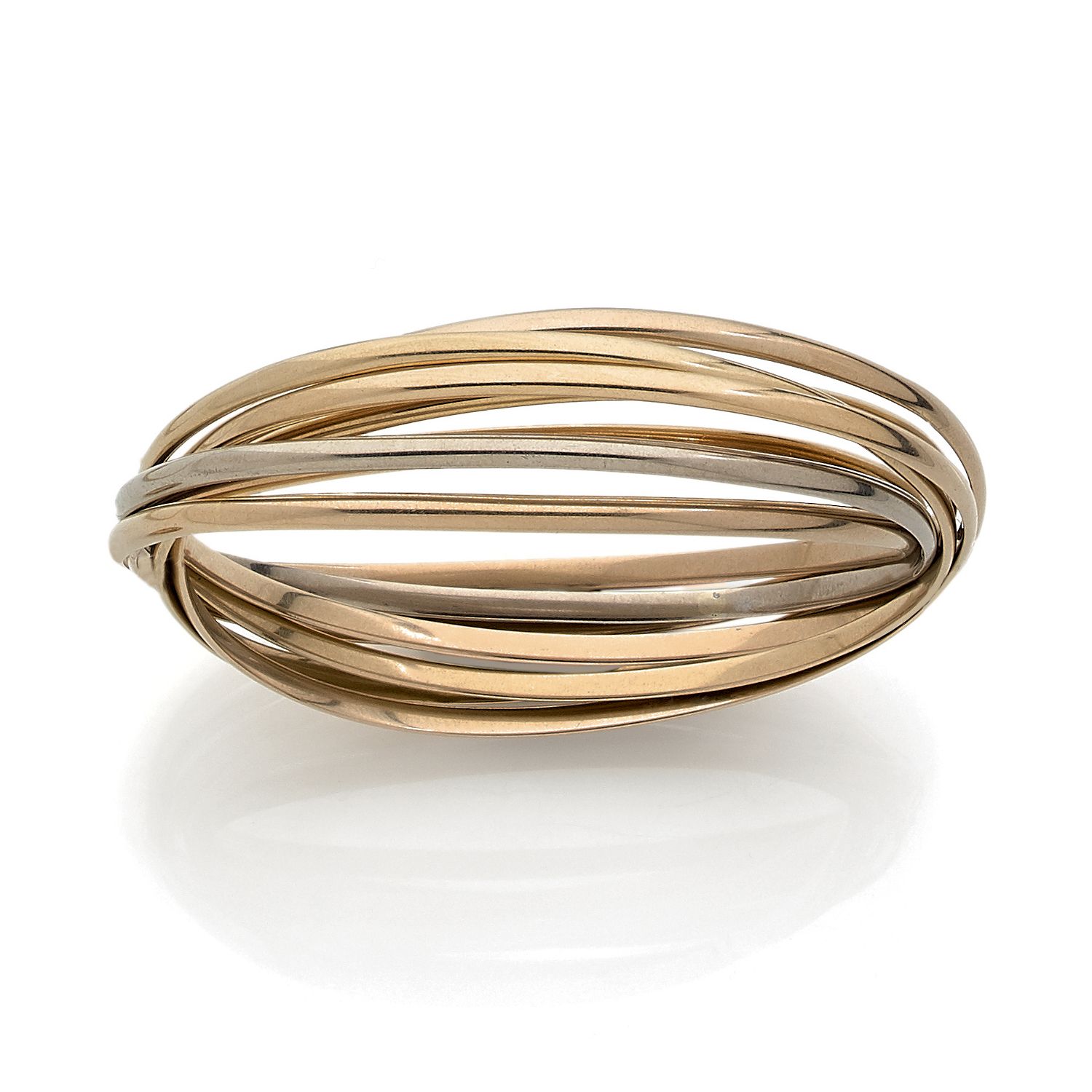 Null "Semainier" bracelet in three-tone 18k gold (750‰)

(dents)

Diameter: 6,5 &hellip;