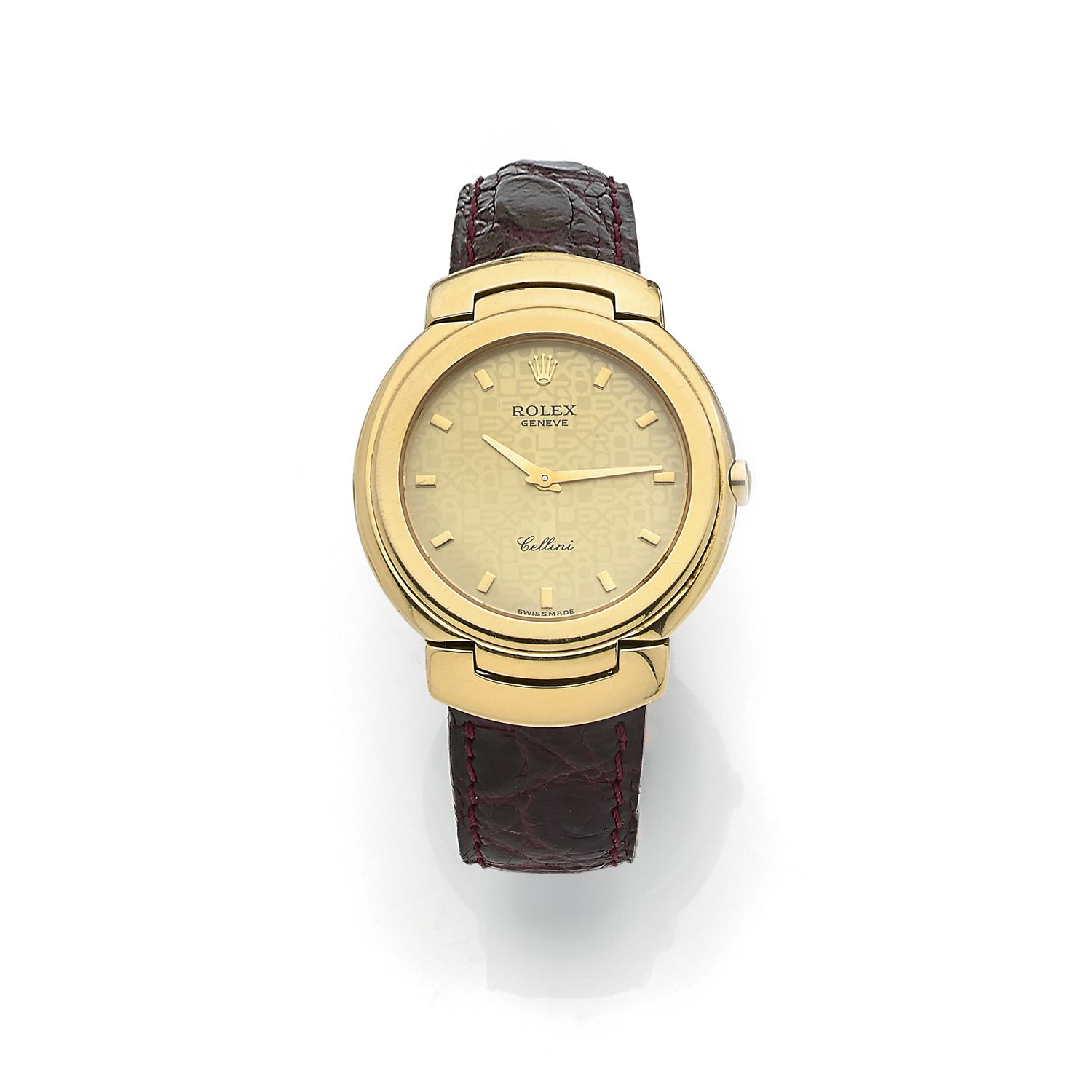 Null ROLEX

2000er Jahre

Modell Cellini

Armbanduhr in runder Form aus 18k Gelb&hellip;