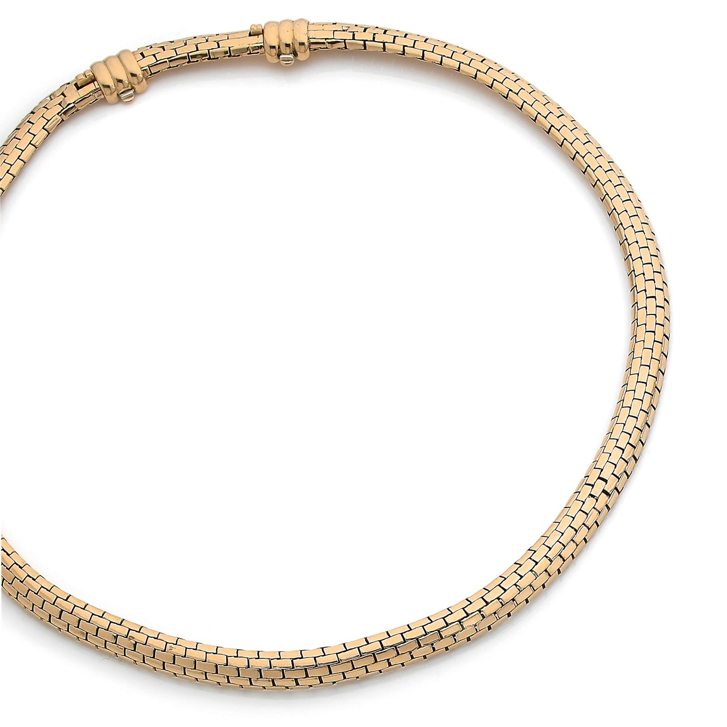 Null 卡地亚，巴黎

1950's

18K黄金（750‰）弹性项链（轻微扭曲）。

它可以在两种不同的长度上佩戴

已签名，有印记

长度：42厘米

重&hellip;