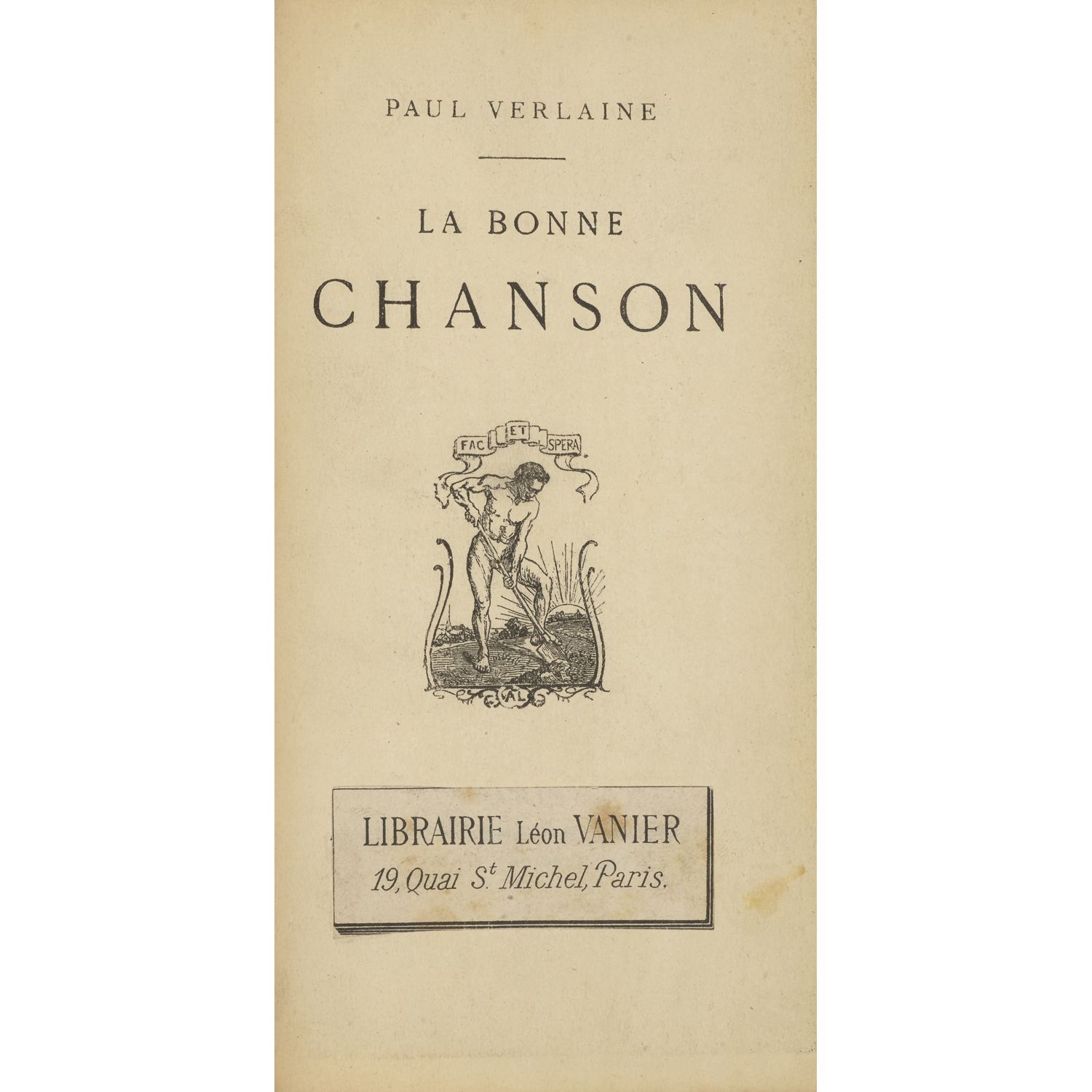 Paul Verlaine (1844-1896) La bonne chanson 保罗-魏尔伦(1844-1896)

美好时光

巴黎: Alphonse&hellip;