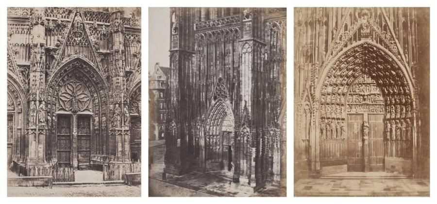 Charles MARVILLE (1816-1879) Cathédrale de Strasbourg. Grand portail (entrée du &hellip;