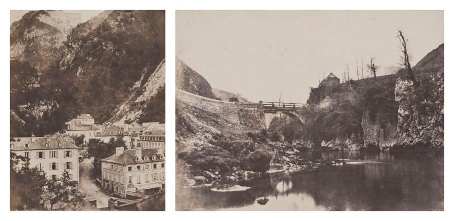 John STEWART (1800-1887) Établissement des Eaux-Bonnes (Pyrénées) - Pont de Sarr&hellip;