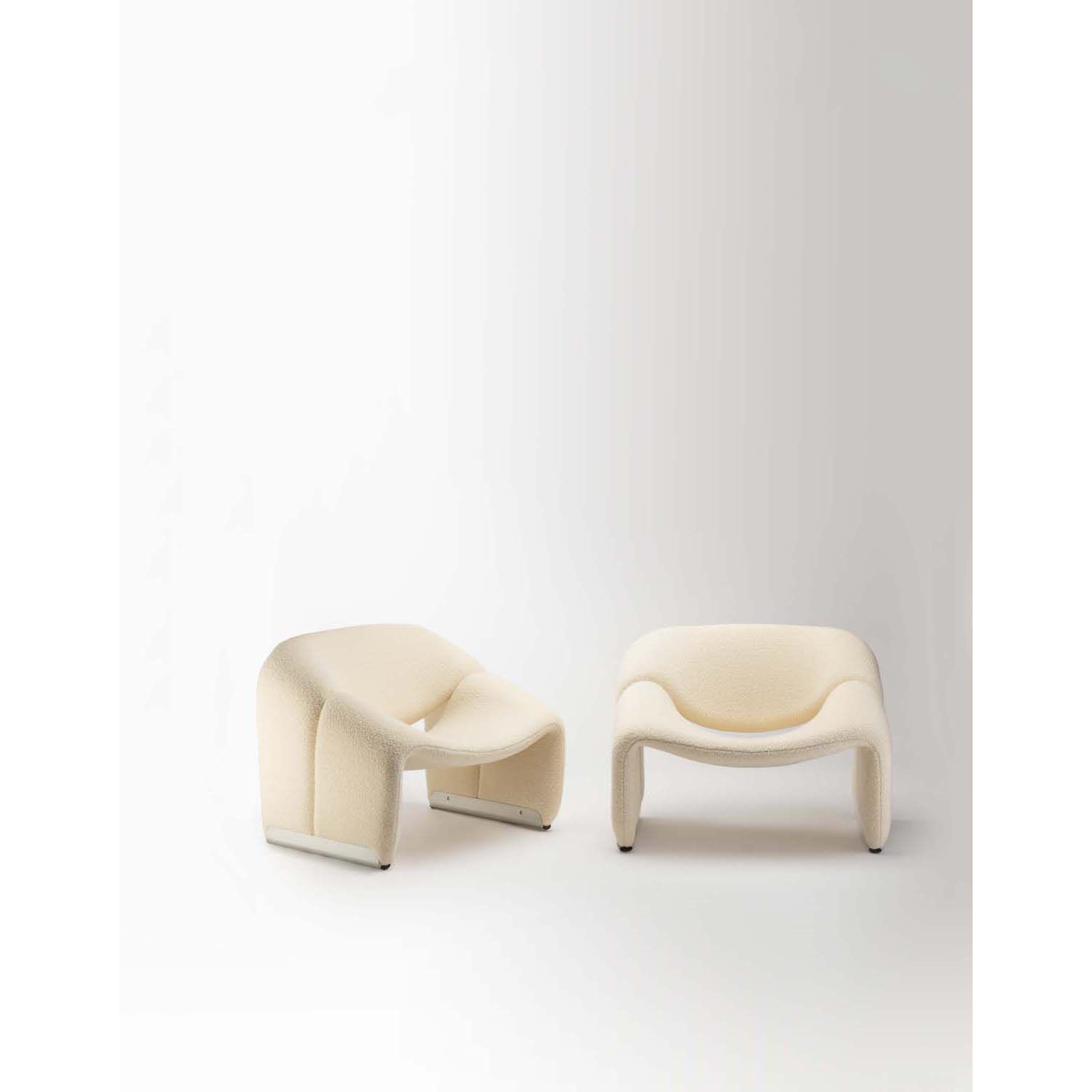 Null Pierre Paulin (1927-2009)
Pair of lounge chairs model F 598, 'Groovy'
Metal&hellip;
