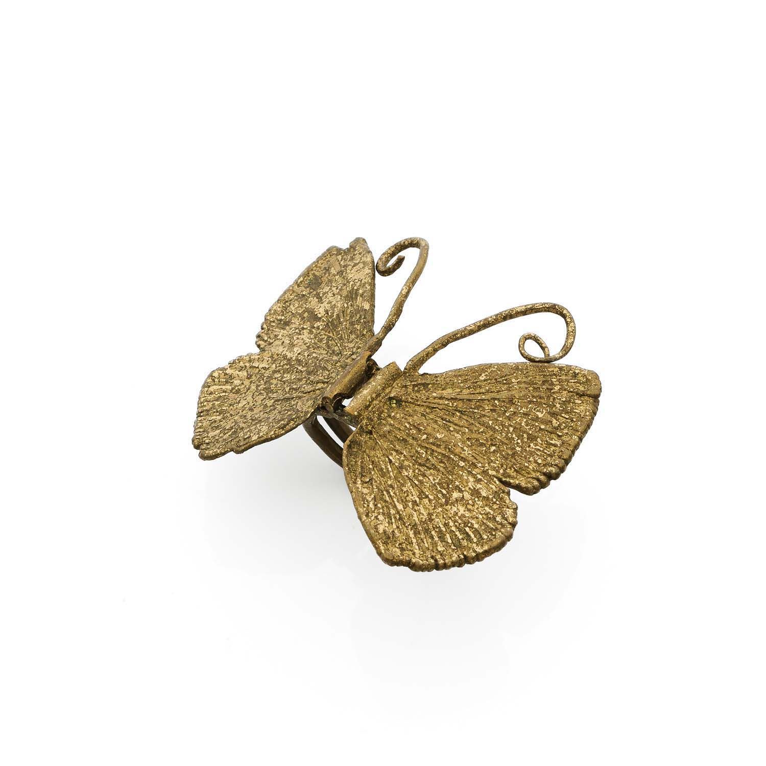 Null Claude LALANNE (1924-2019)
Bague "Papillon"
Bronze doré
Signée, numérotée 9&hellip;